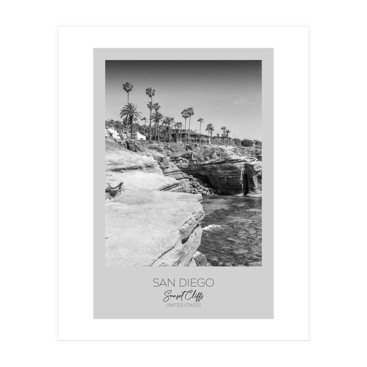 In focus: SAN DIEGO Sunset Cliffs (Print Only)