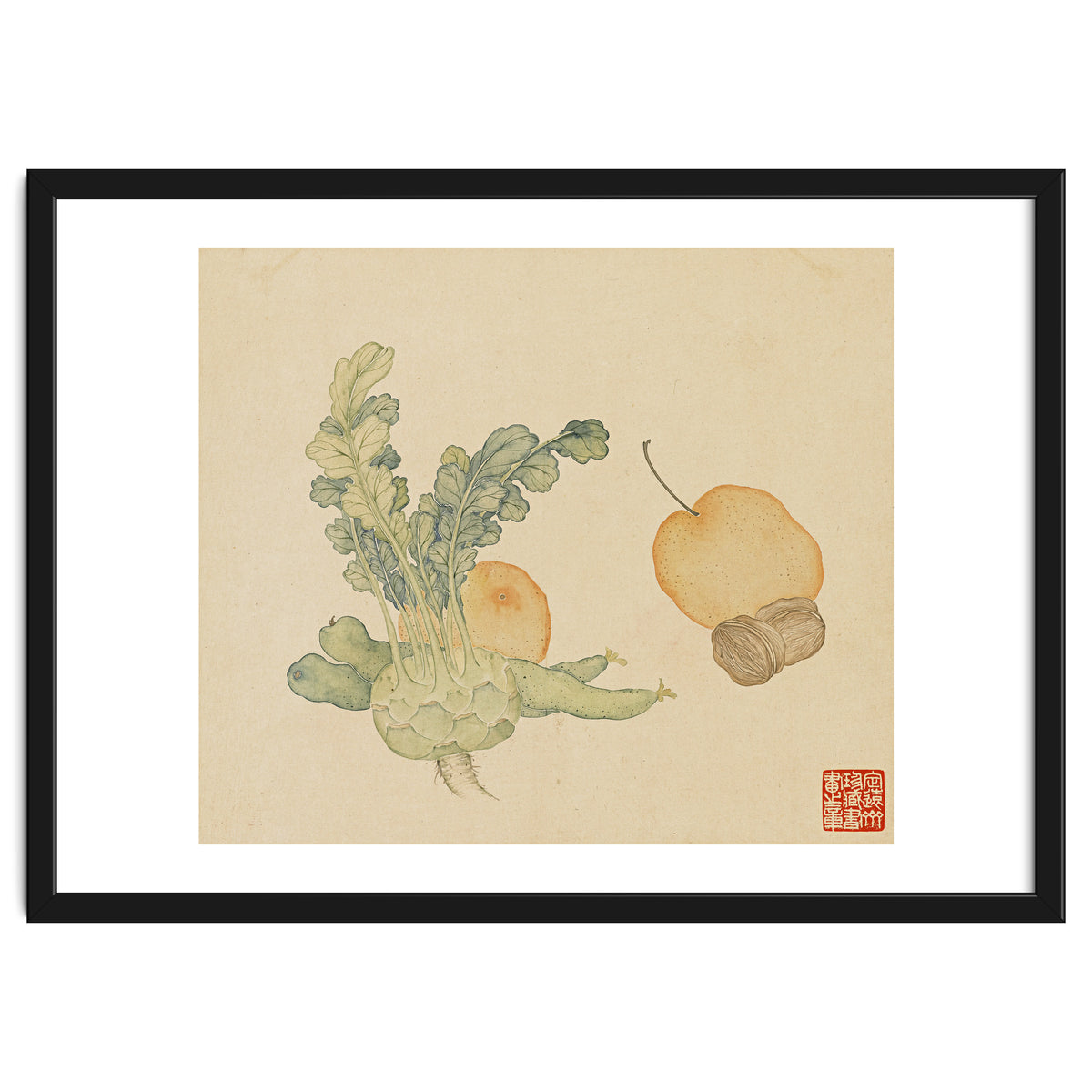 Wang Chengpi ~flowers And Vegetables, Vegetables, Fruits, Epiphyllum, Pears, Peppers
