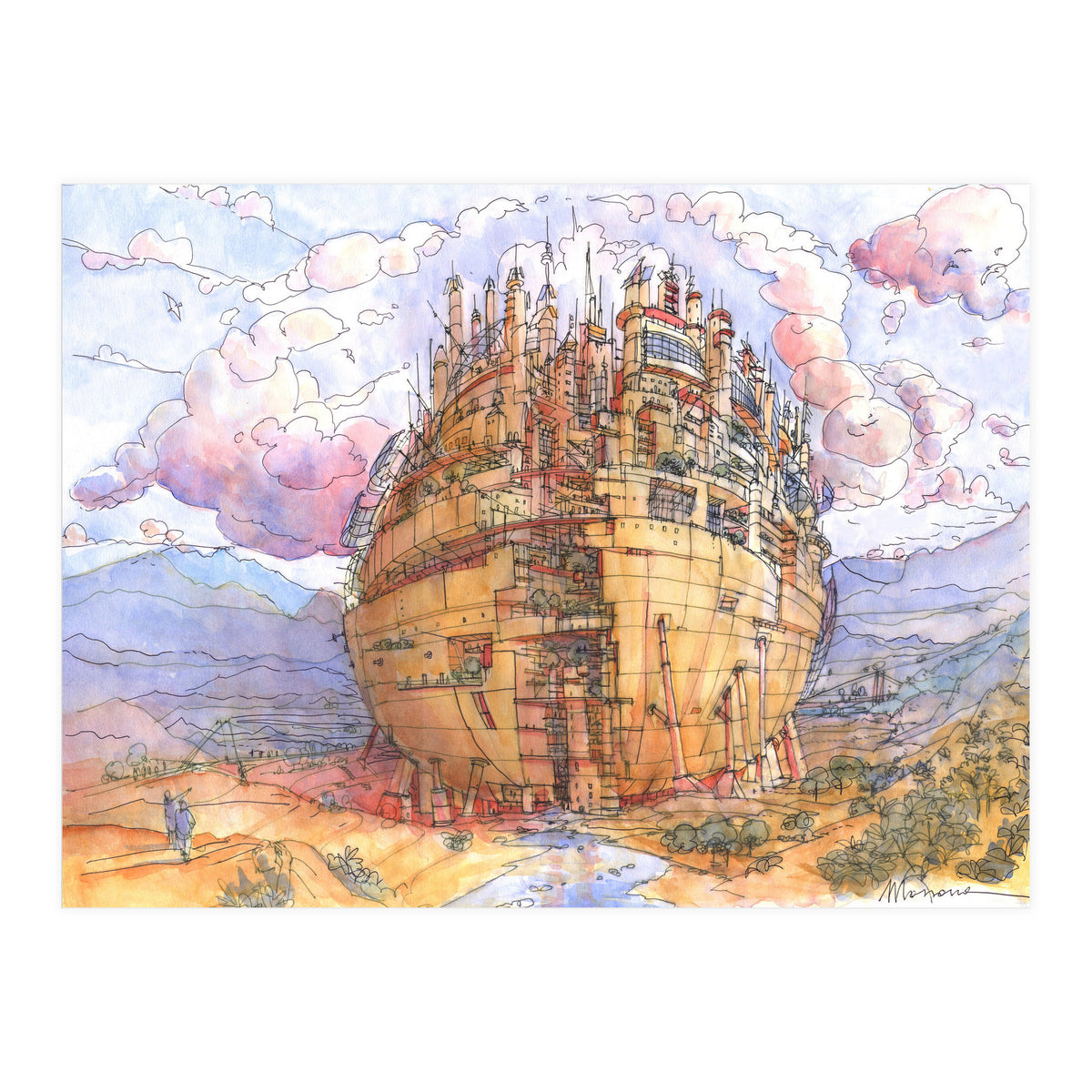 La Citta' Sferica (Print Only)