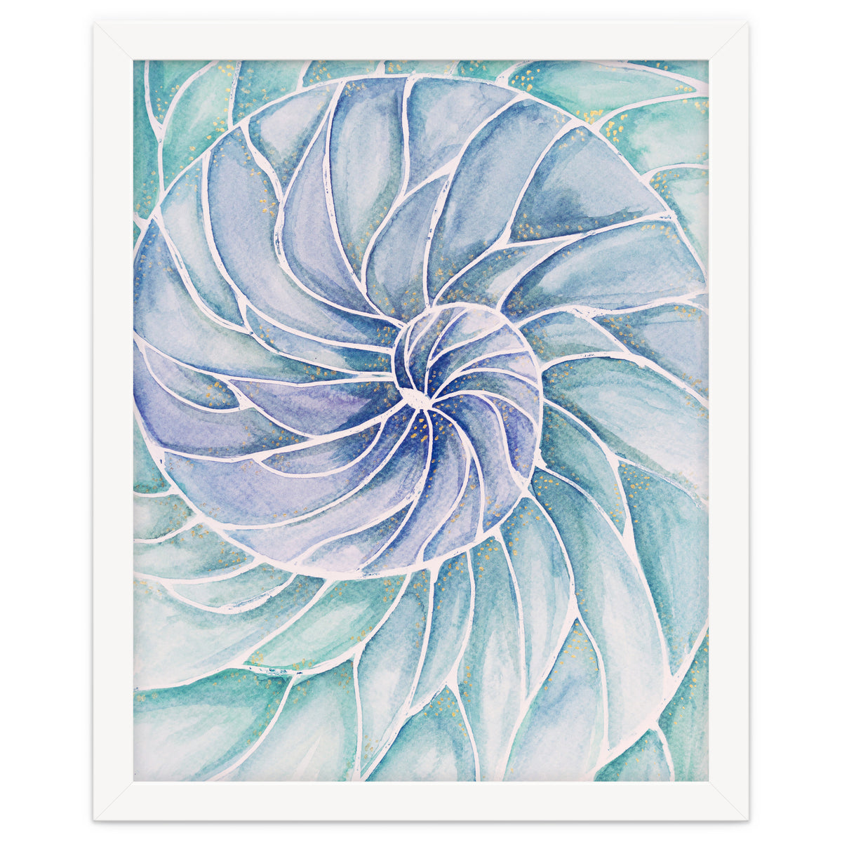 The inside of a shell