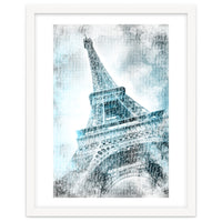 PARIS Watercolor Eiffel Tower | turquoise