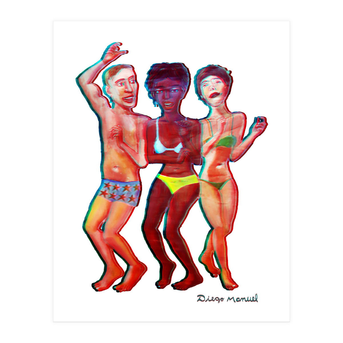 Beach Party 3d 4 (Print Only)