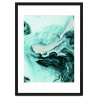 Abstract marbling mint