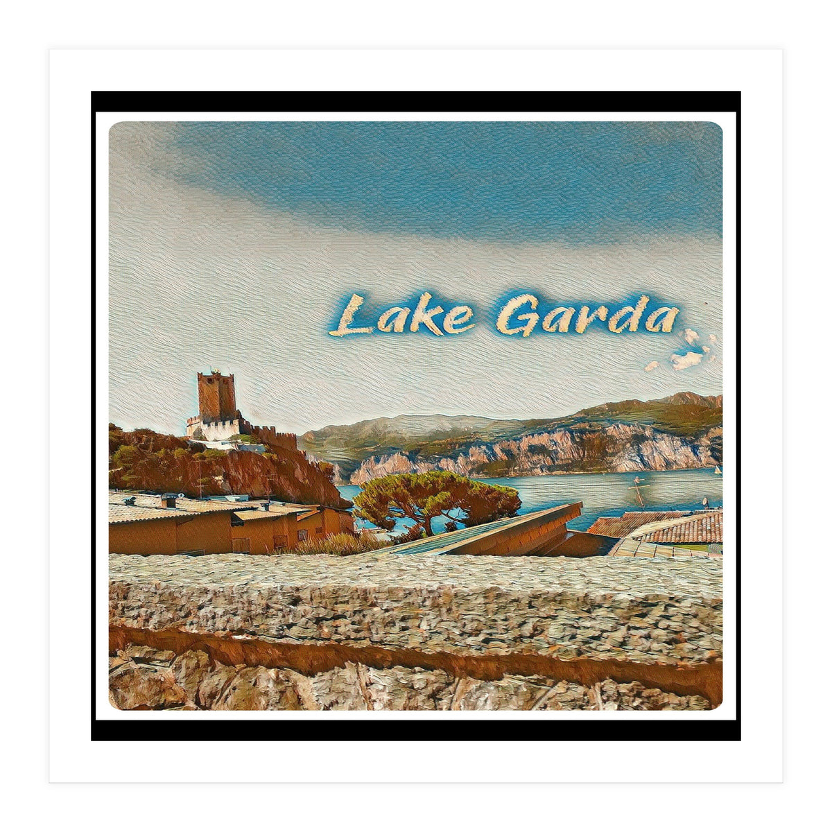 Malcesine Castle On Lake Garda (Print Only)