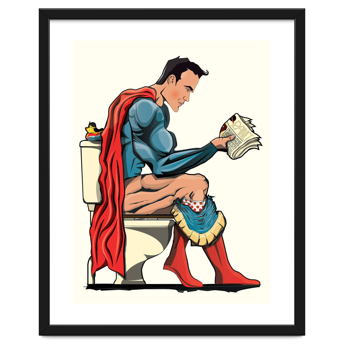 Superman on the Toilet, funny bathroom humour