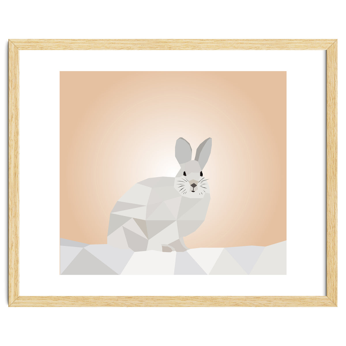 Rabbit Low Poly Art