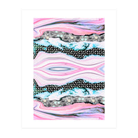 Abstract shapes of marble and patterns (Print Only)