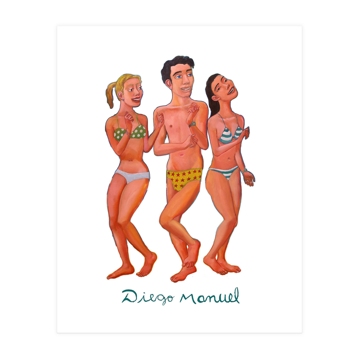 Bailando En La Playa 7 (Print Only)