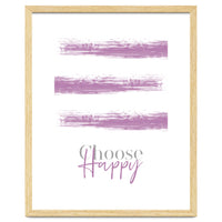 Text Art CHOOSE HAPPY | pink