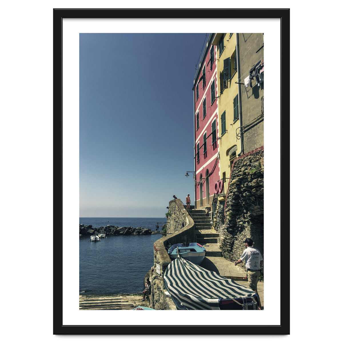 Cinque Terre Houses And Sea