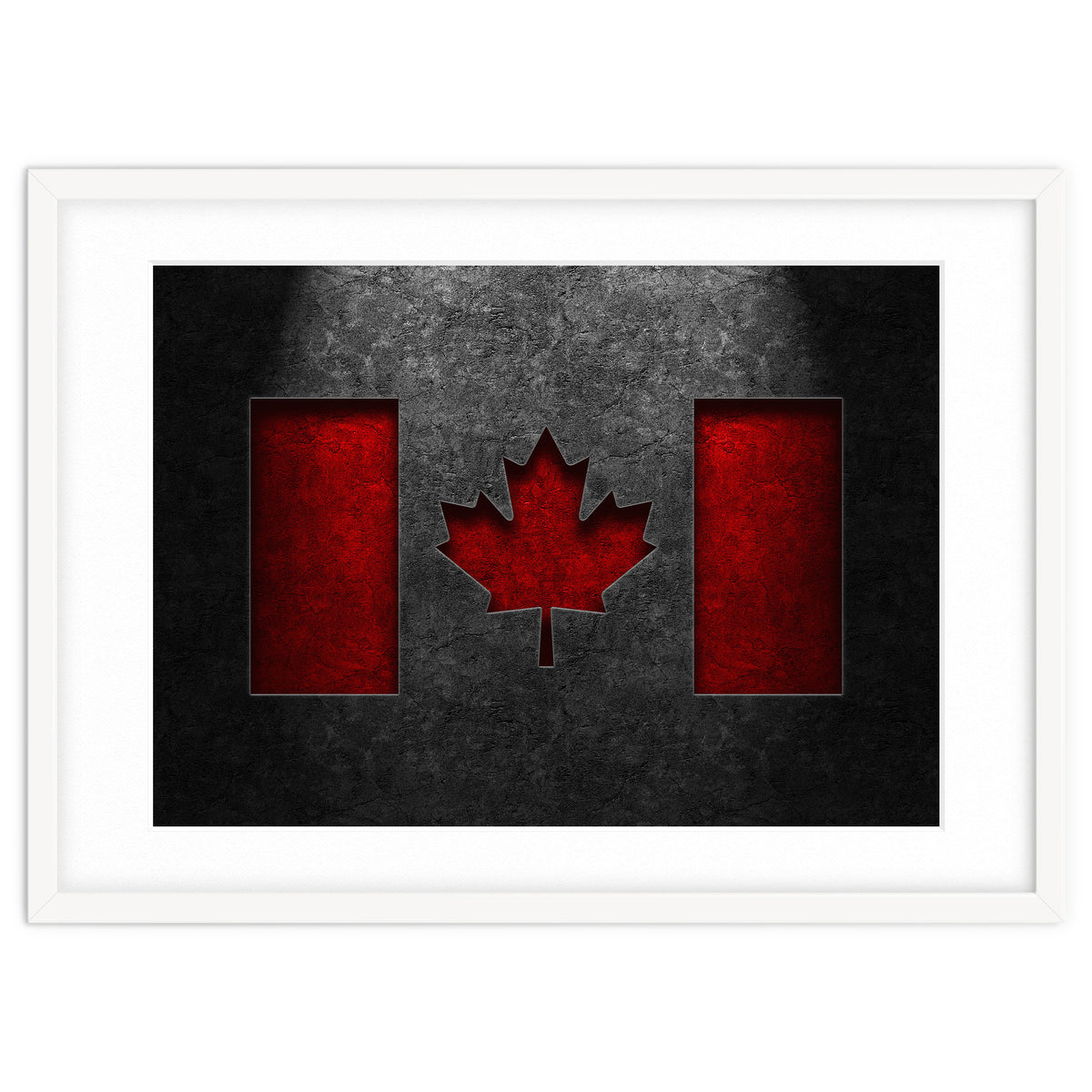 Canadian Flag Stone Texture