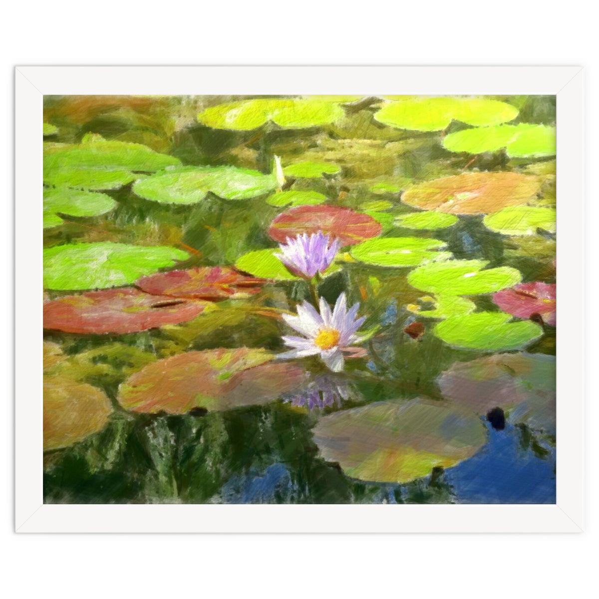 Floating in the water