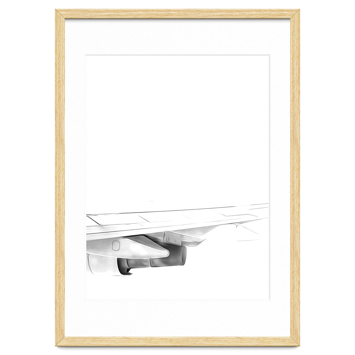 Black and White Airplane