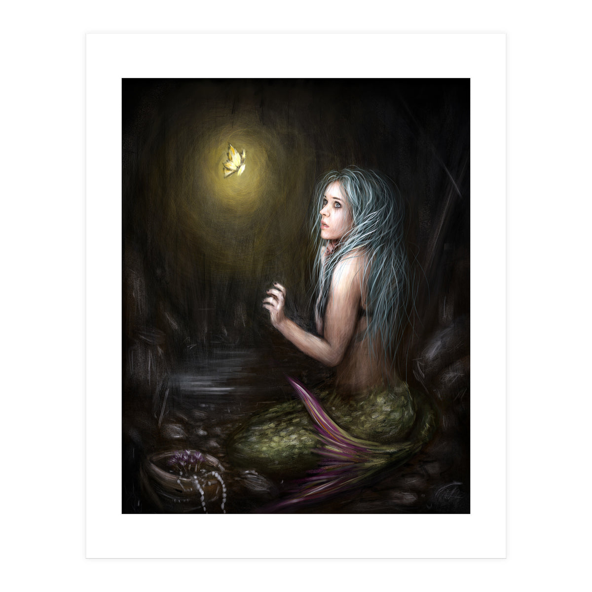 Mermaid In The Dark (Print Only)