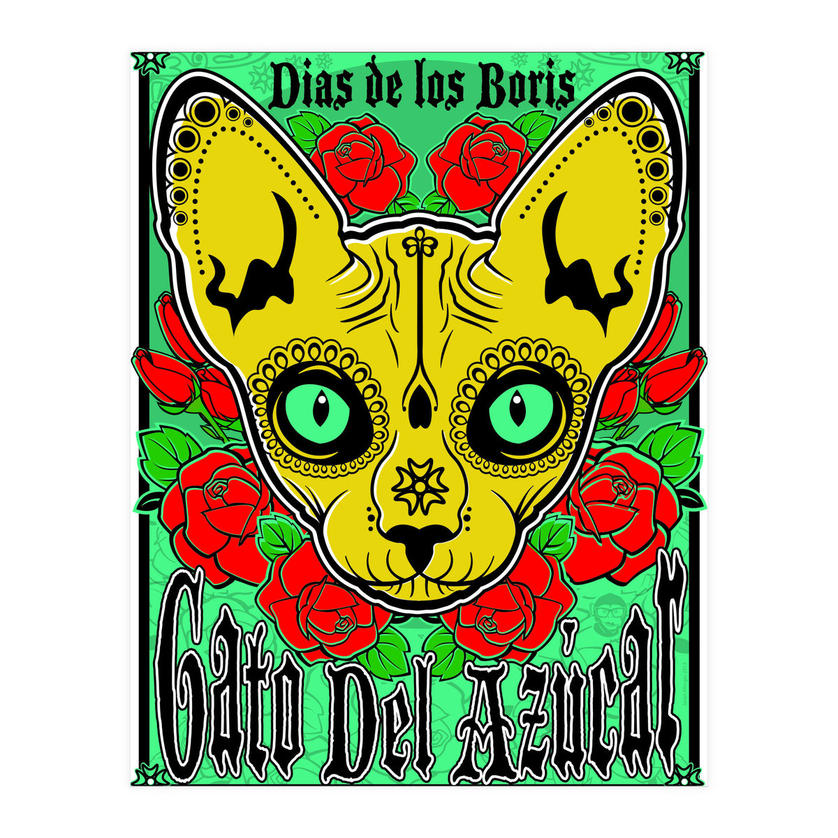 Boris Sugar Skull (Print Only)