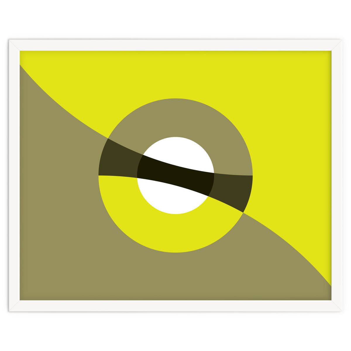 Geometric Shapes No. 44 -  mustard & beige