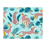 Cheetahs In The Grapefruit Grove, Tropical Jungle bohemian Wildlife, Tiger Wild Cat Nature Forest (Print Only) thumbnail