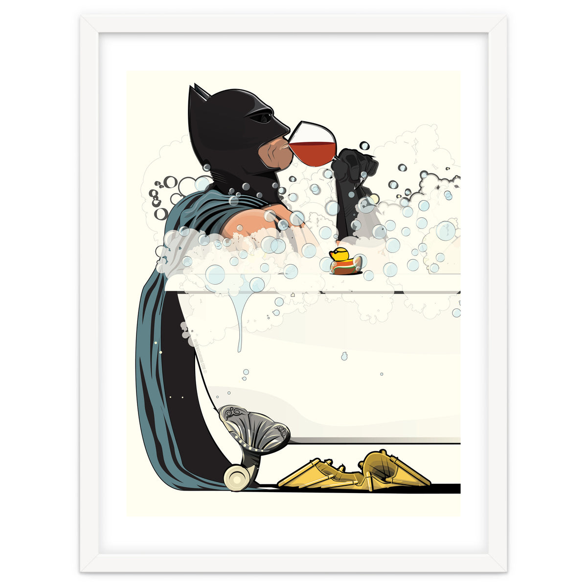 Batman in the Bath, funny Bathroom Humour