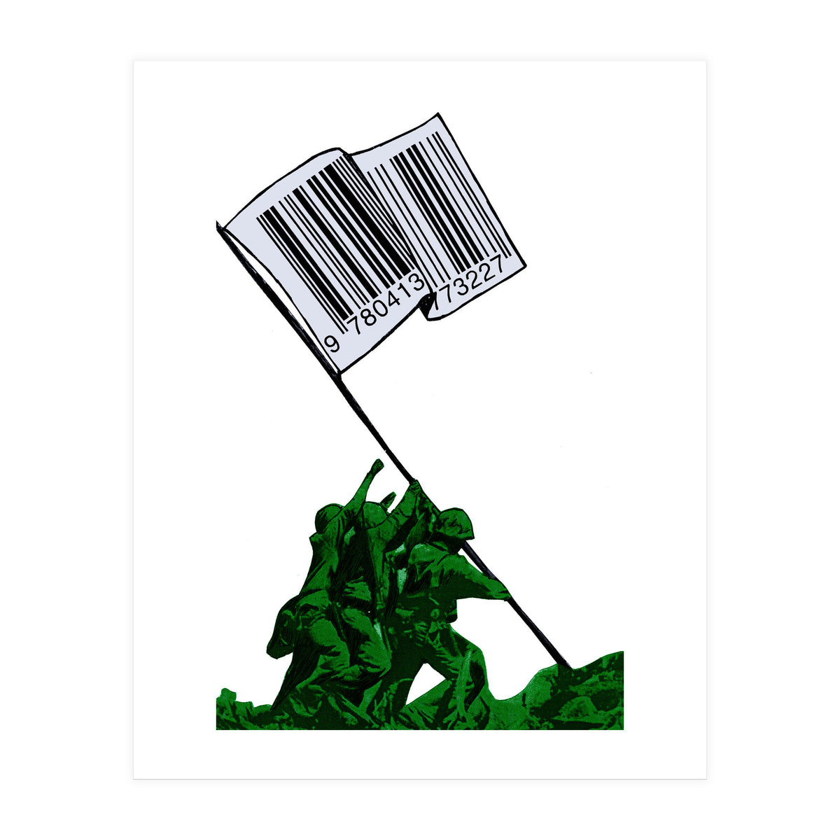 Raising The Flag Of Commerce  (Print Only)