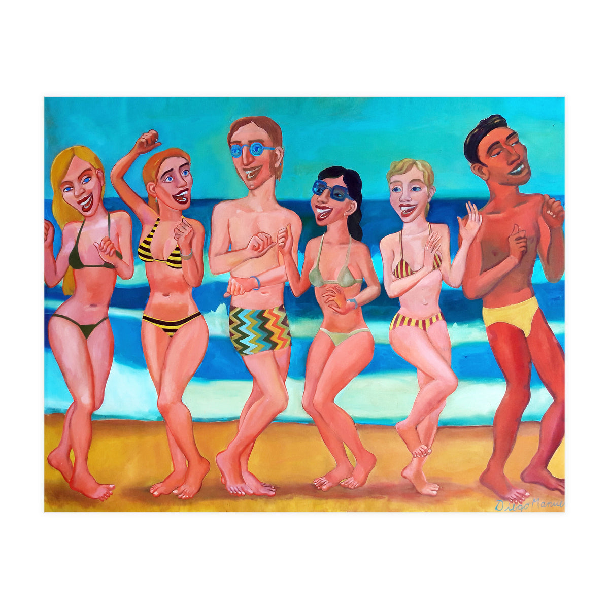 Fiesta En La Playa 6 (Print Only)