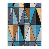 Colorful Concrete Triangles - Blue, Grey, Brown (Print Only) thumbnail