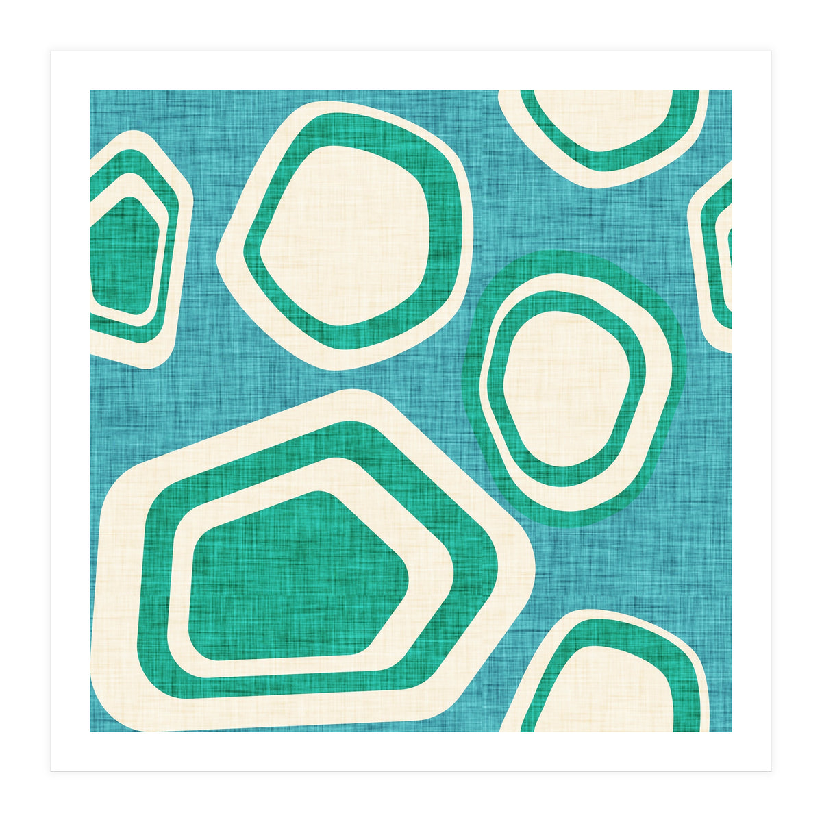 Day At The Lake Blue  (Print Only)