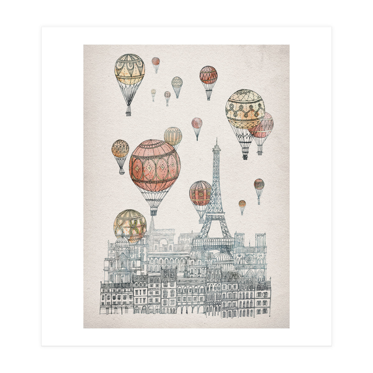 Voyages Over Paris (Print Only)