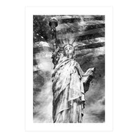 MODERN ART Statue of Liberty | Monochrome (Print Only)