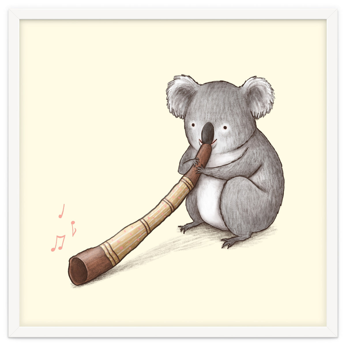 Koala Playing a Didgeridoo