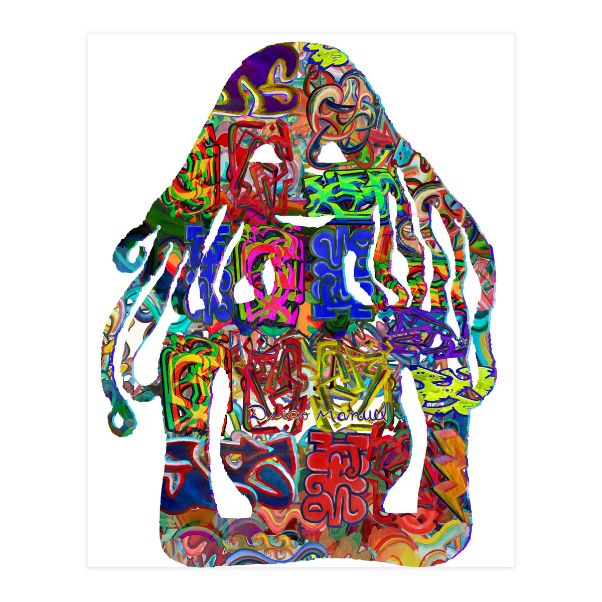 Mujer Digital 4 13  (Print Only)