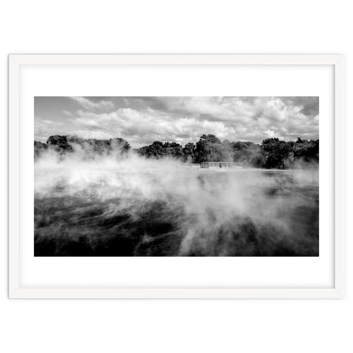 Vapors in Rotorua, New Zealand Art Print