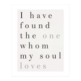 The One My Soul Loves, White (Print Only) thumbnail