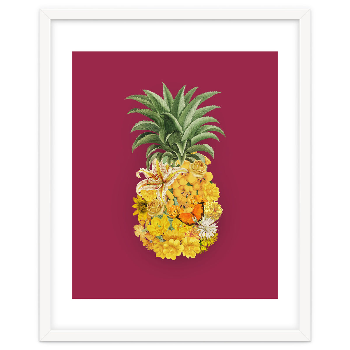 Pineapple Floral Pink