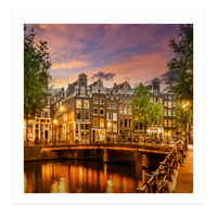 AMSTERDAM Idyllic impression from Singel  (Print Only)