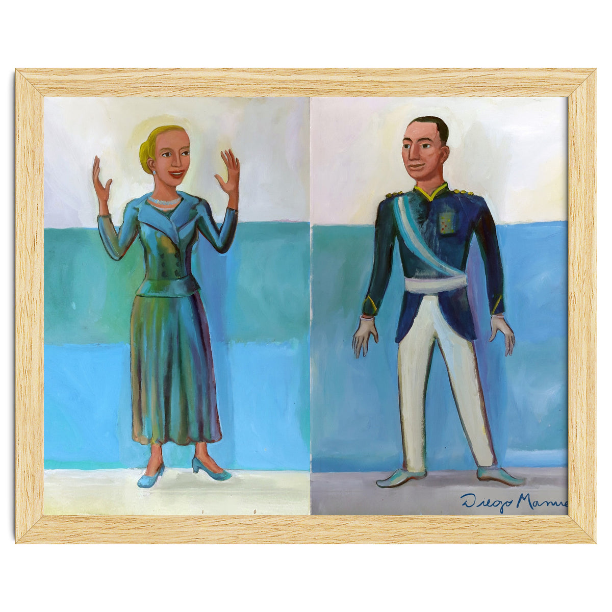 Diptico Evita Y Peron