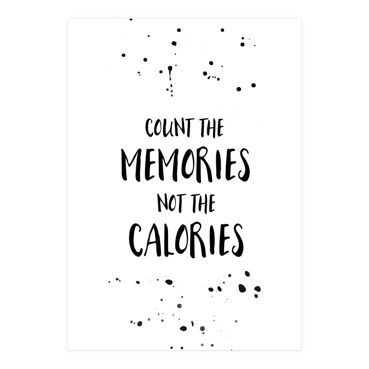 Text Art COUNT THE MEMORIES (Print Only)