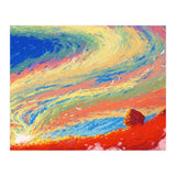 Haystacks At Sunset Reimagined (Print Only) thumbnail