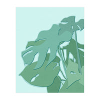 Minimal Monstera Leaves - Greener Eden (Print Only)