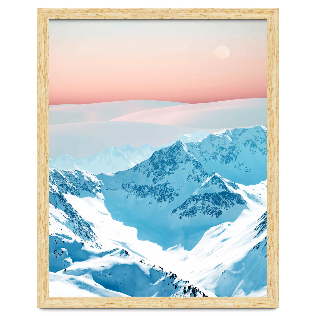 Snow & Blush Horizon