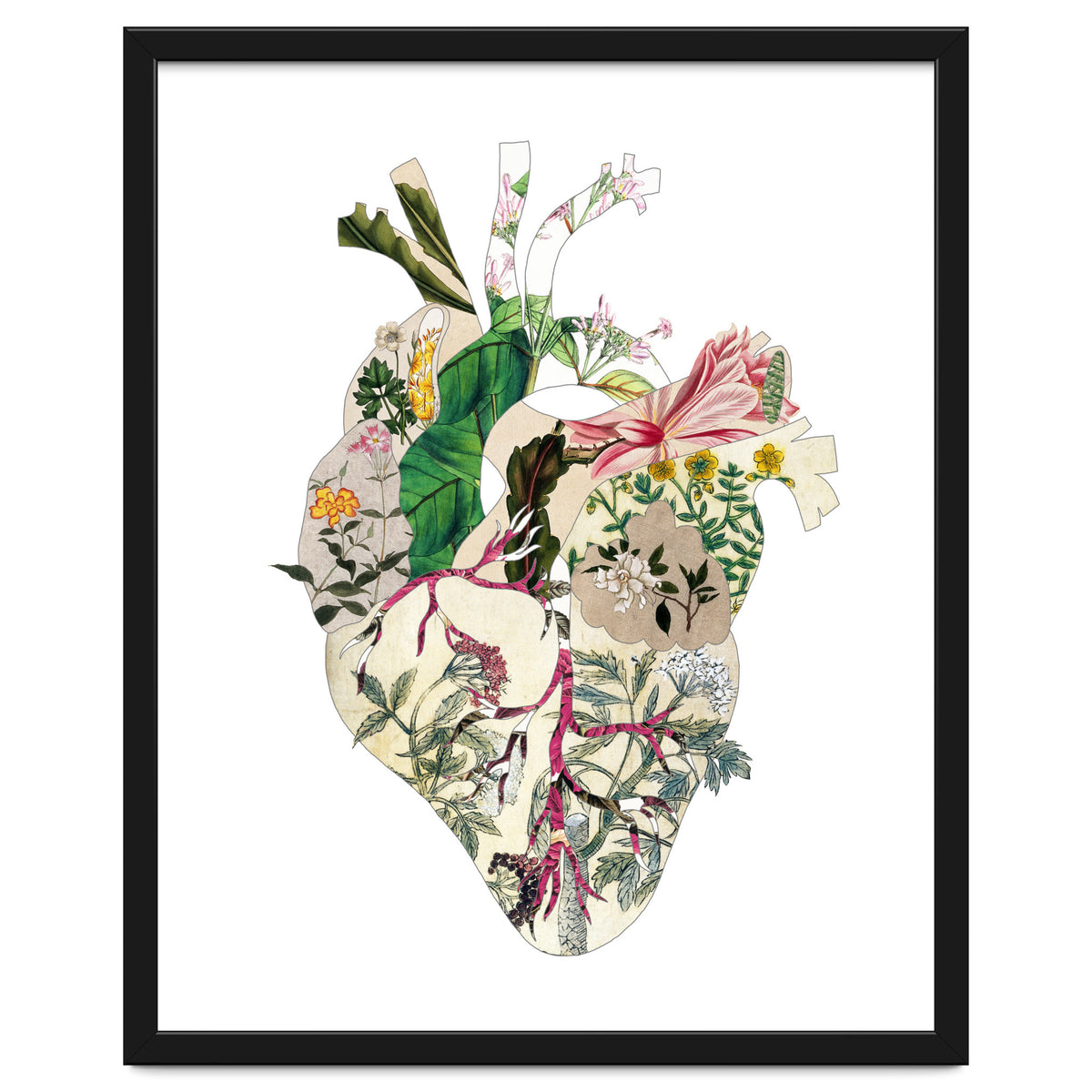 Vintage Botanical Heart