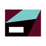 Geometric Shapes No. 84 - purple & turquoise  (Print Only) thumbnail