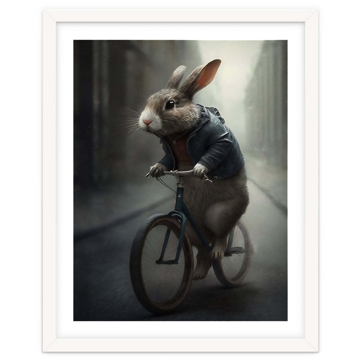 Rabbit Riding a Bicycle