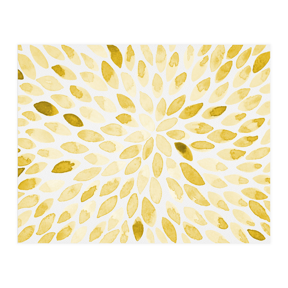 Watercolor Burst Yellow (Print Only)