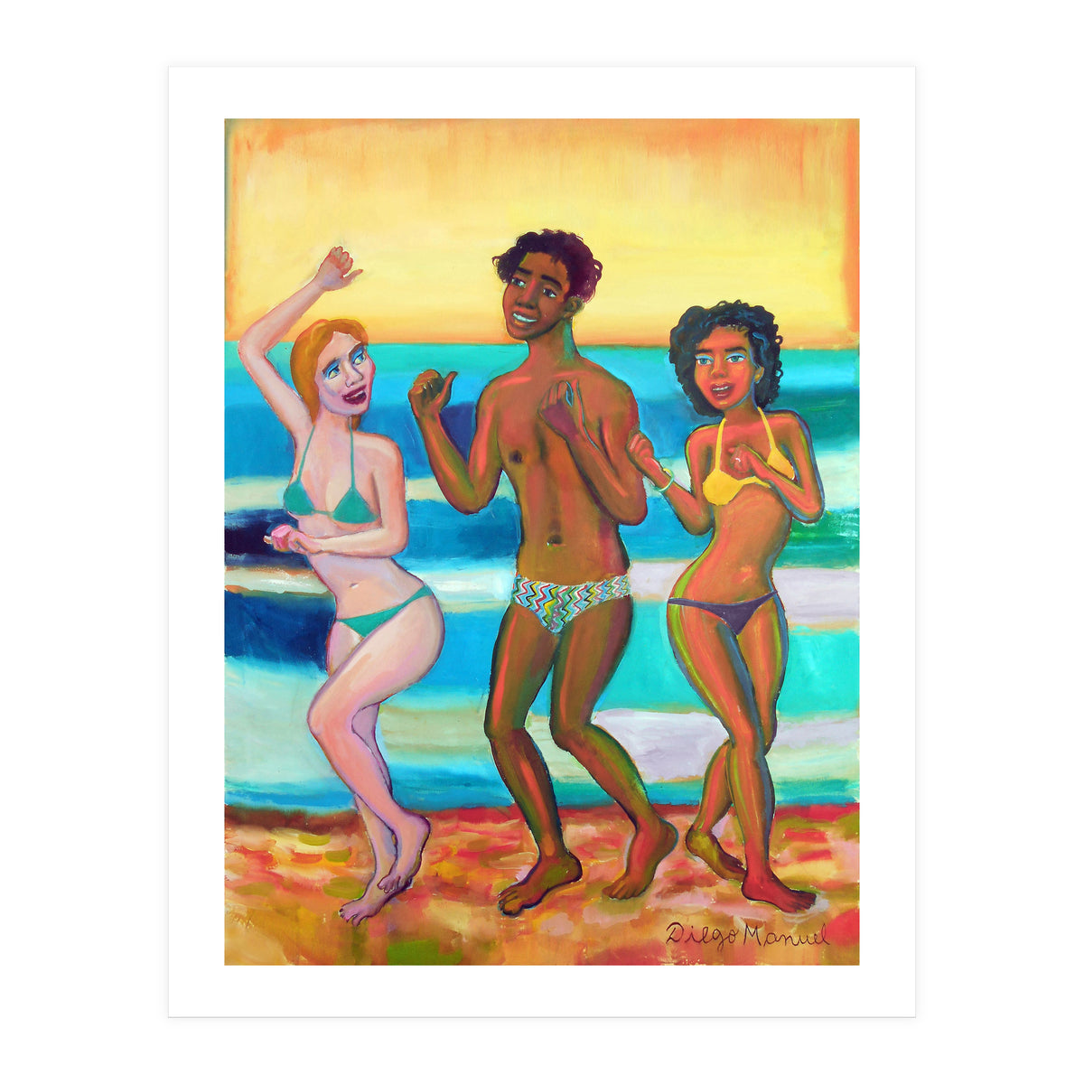 Bailando En La Playa 2020 2 B (Print Only)