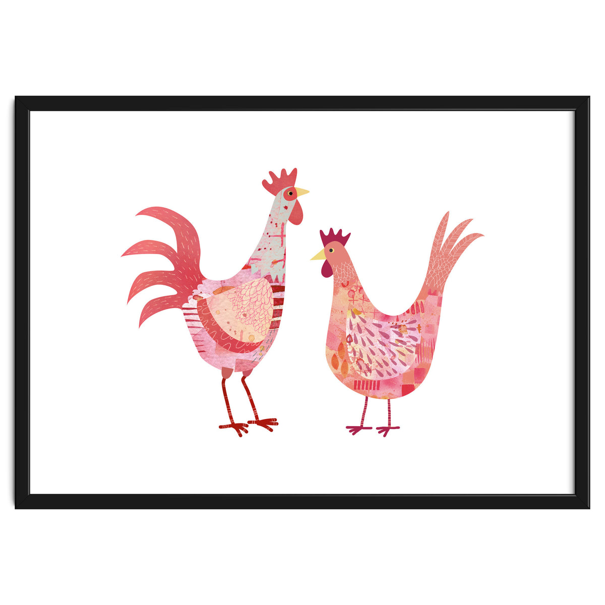 Hen And Cockerel