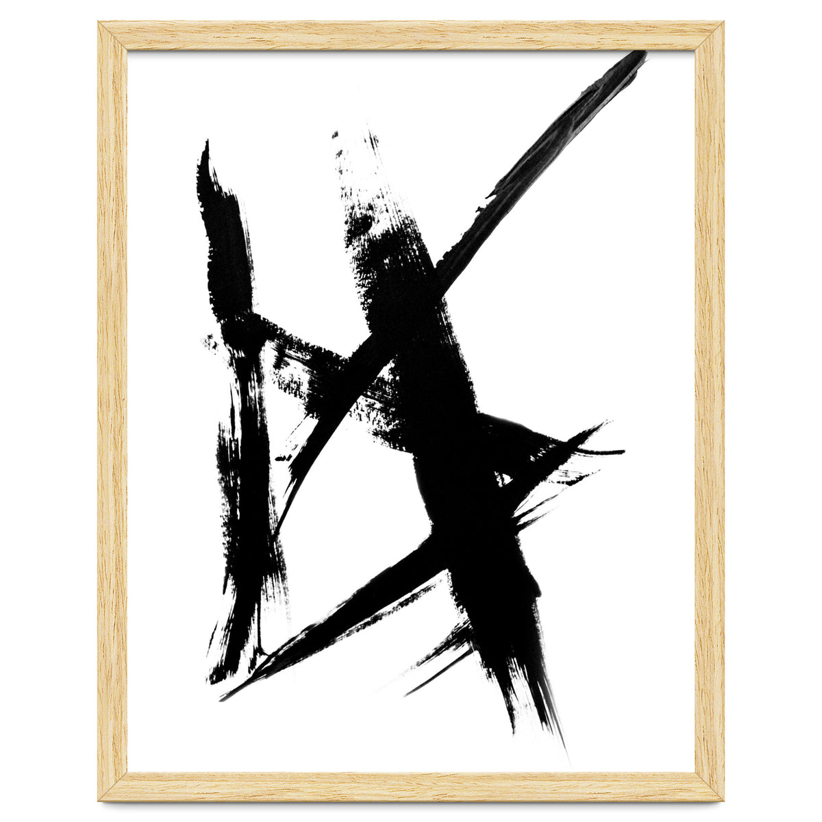 Abstract Brushstroke Print