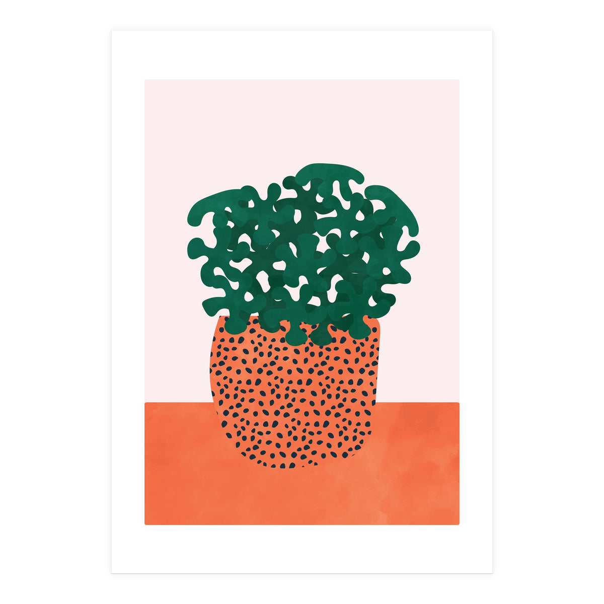 Retro Plant Vase (Print Only)