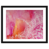 Abstract mandala tye-die - pink