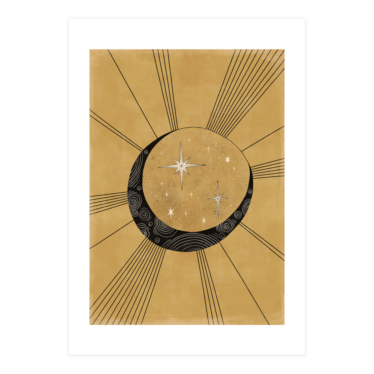 Moon With Runes (Print Only)