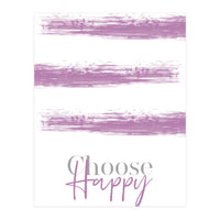 Text Art CHOOSE HAPPY | pink (Print Only)